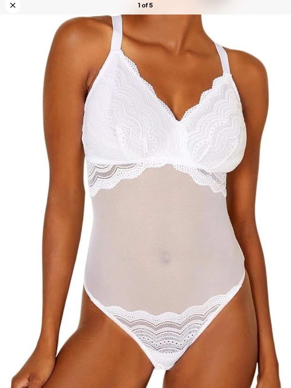 Cosabella Women’s Ceylon Curvy Teddy Bridal Stretch Lace Sexy